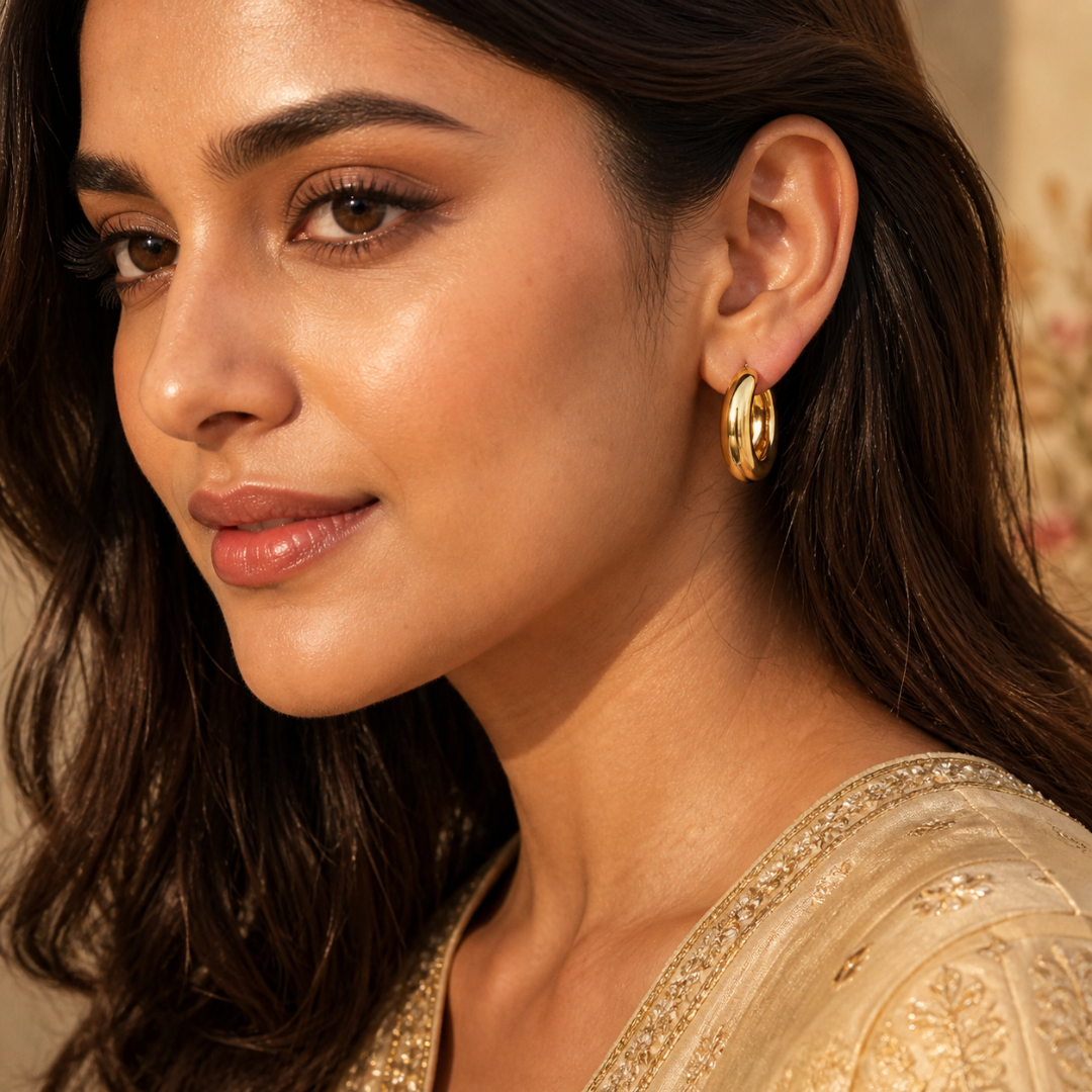 Solid Gold Daily Mini Hoop Earrings