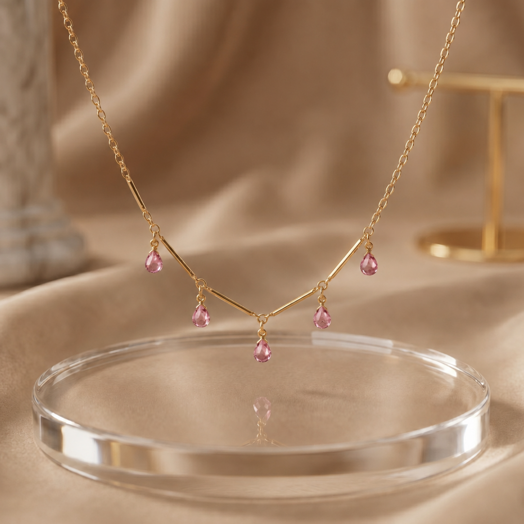 Blush Drop Elegance Chain