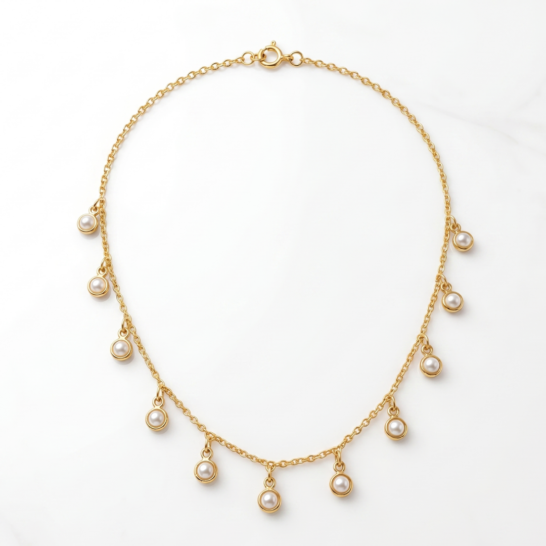 The 'Margot' Pearl Drop Chain