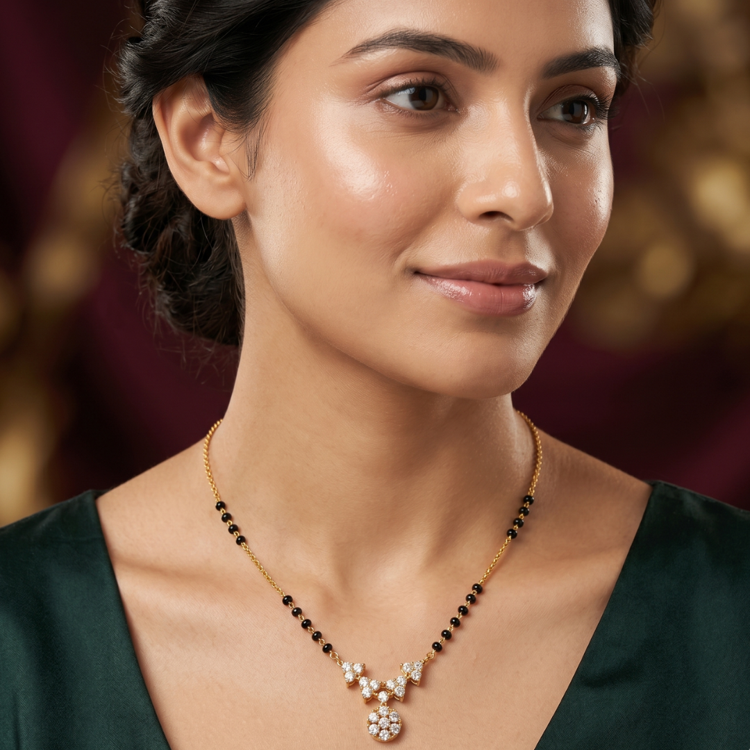 The Starlight Bouquet Crystal Mangalsutra