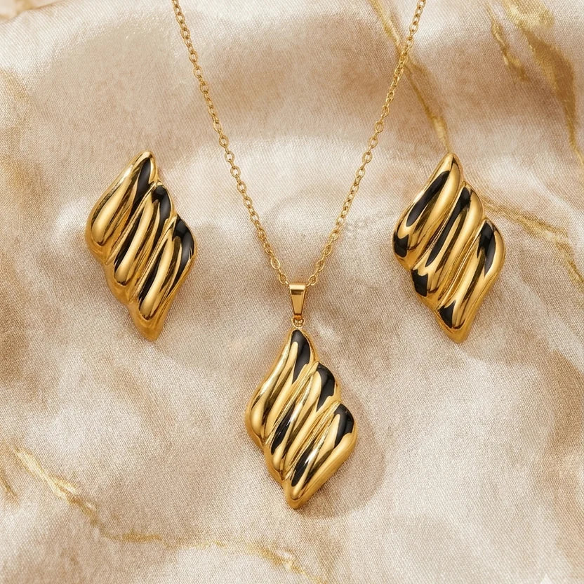 Anti Tarnish Combo Set With Elegent Earring
