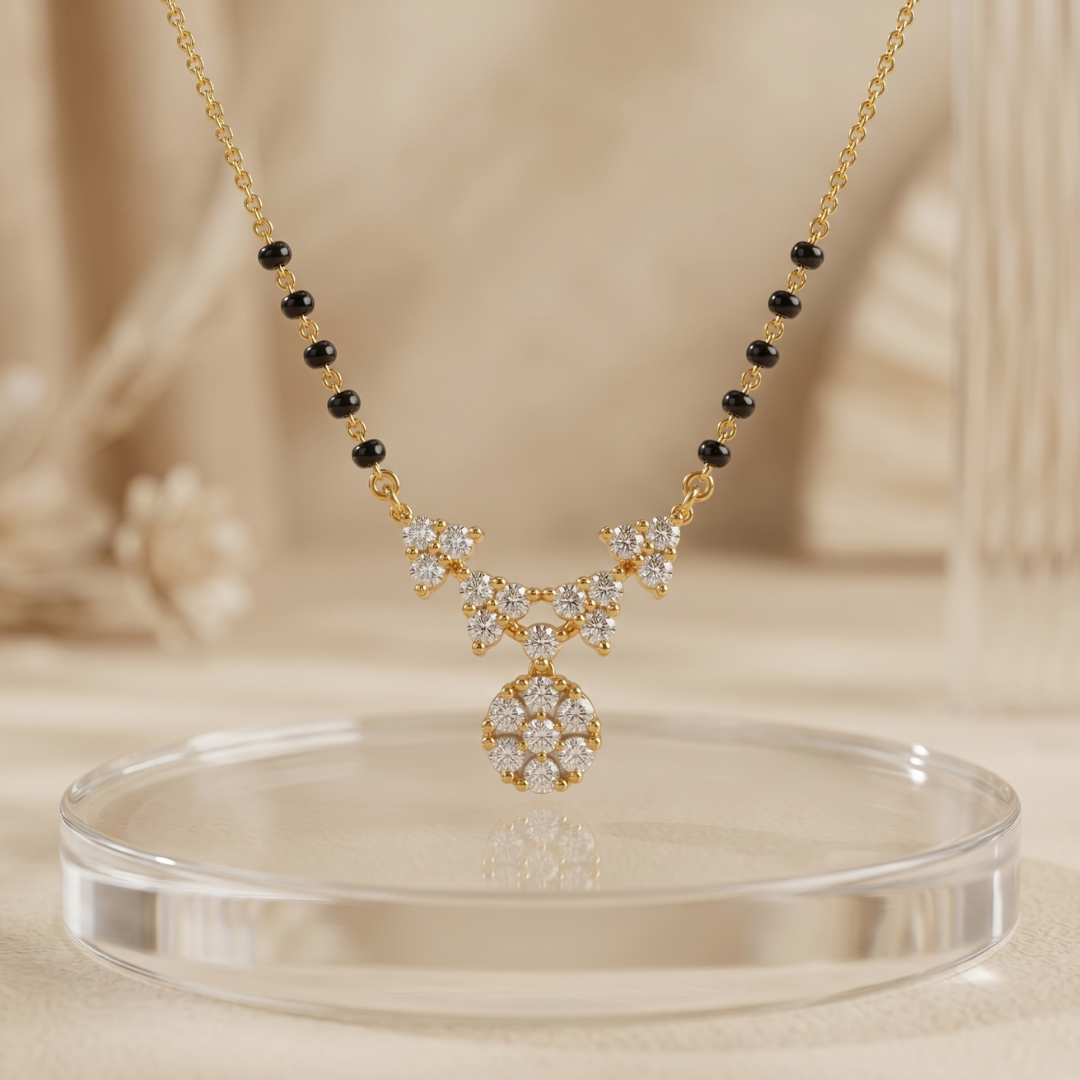 The Starlight Bouquet Crystal Mangalsutra