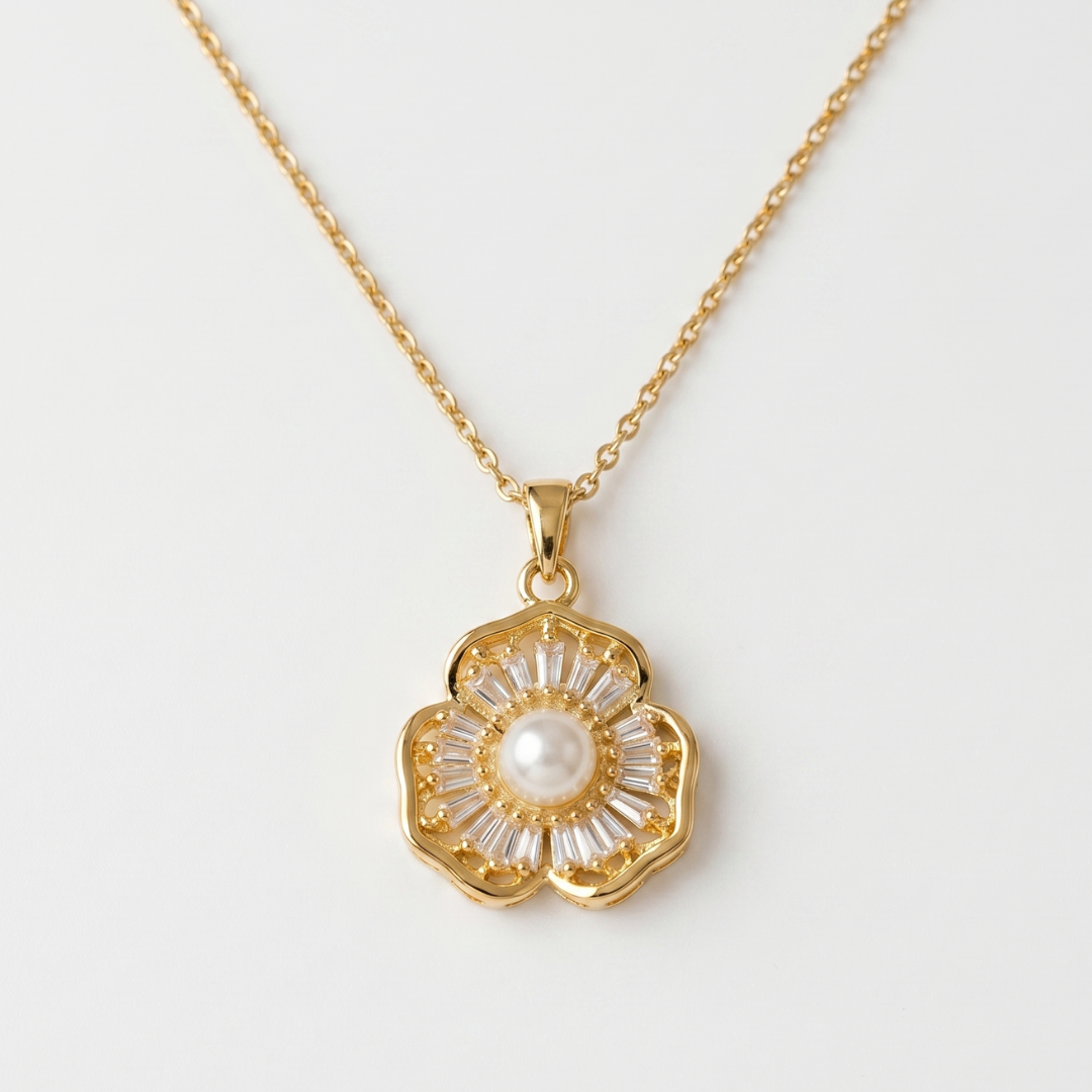 The Radiant Blossom Pearl Chain