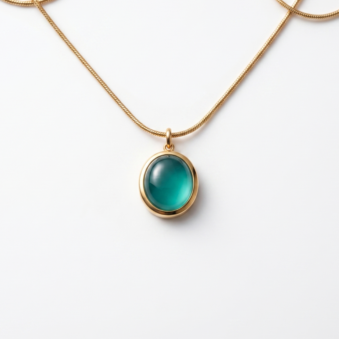 Minimalist Gold Snake Chain Pendant Necklace