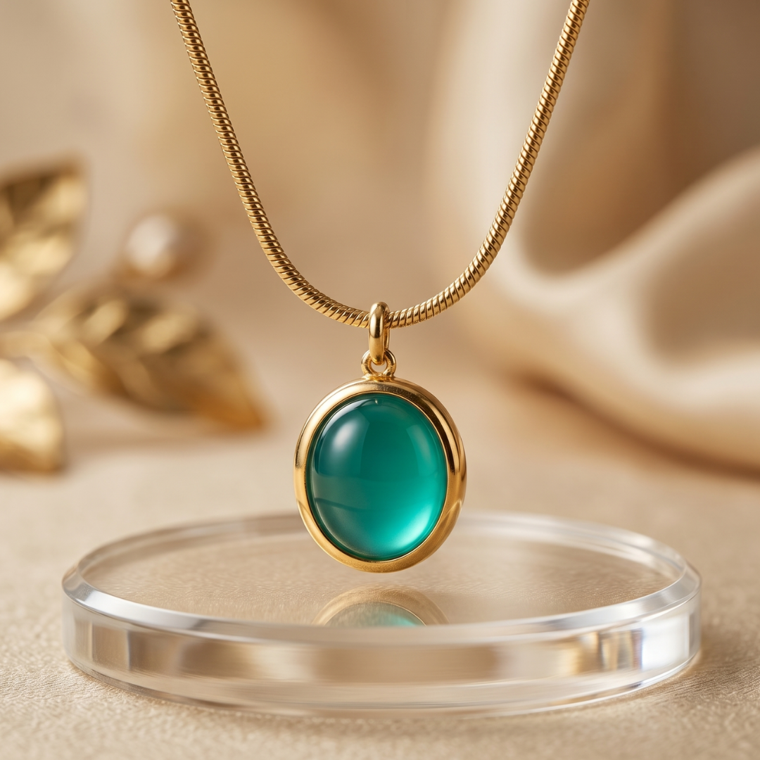 Minimalist Gold Snake Chain Pendant Necklace