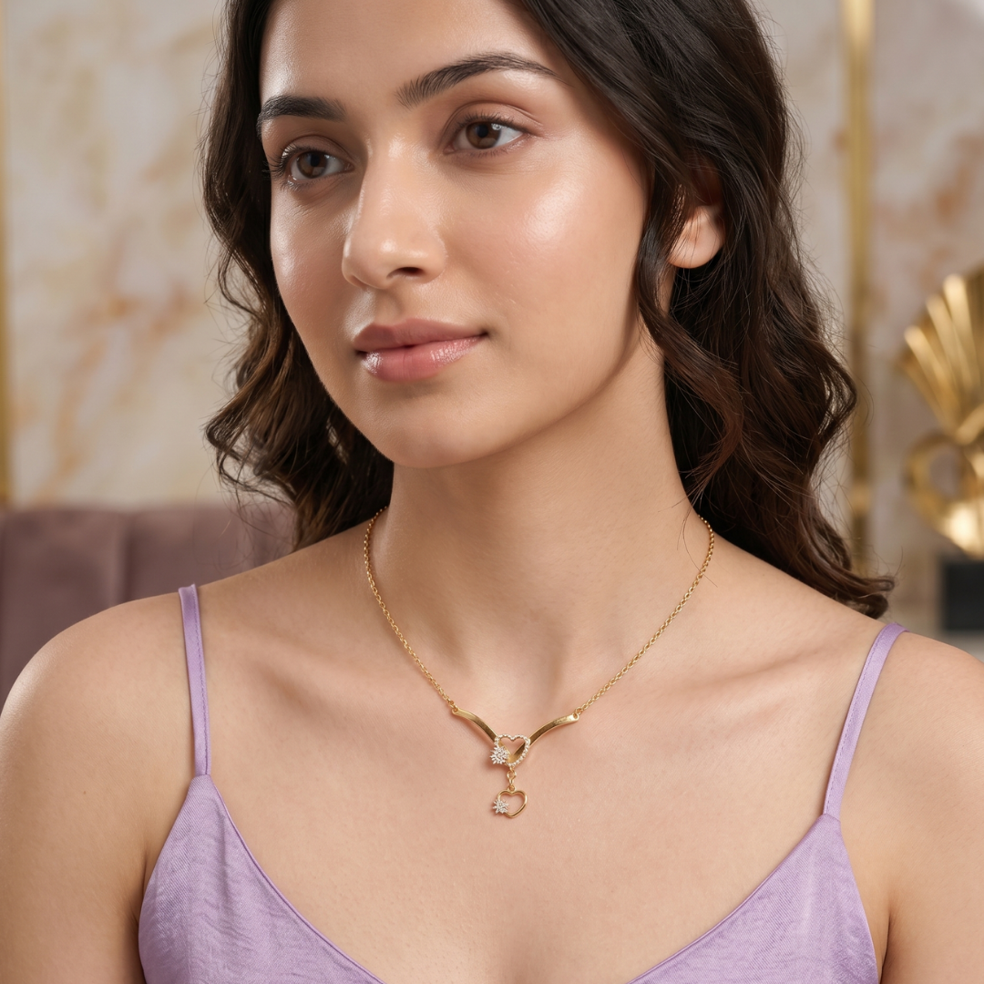 The Starry Heart Drop Chain