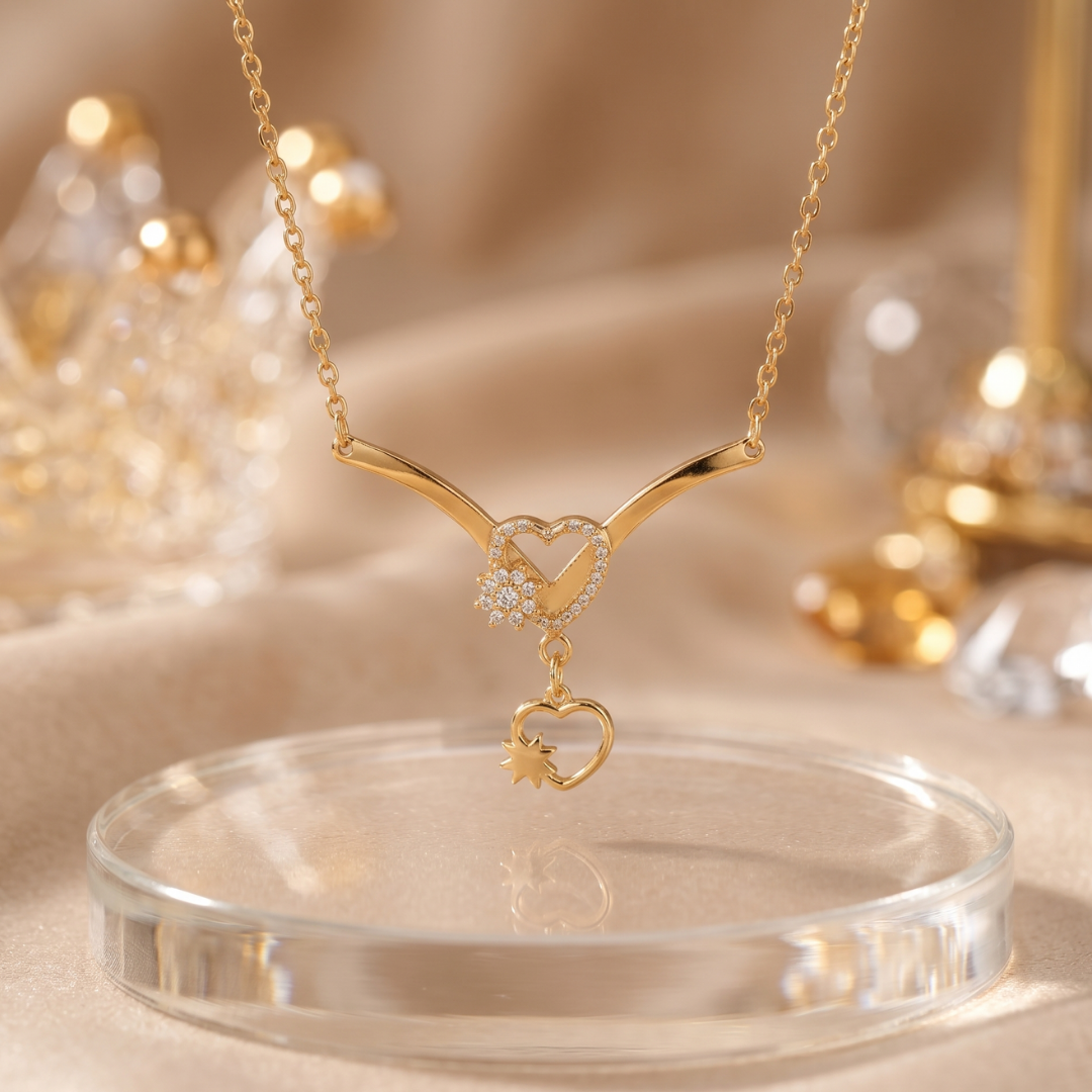 The Starry Heart Drop Chain