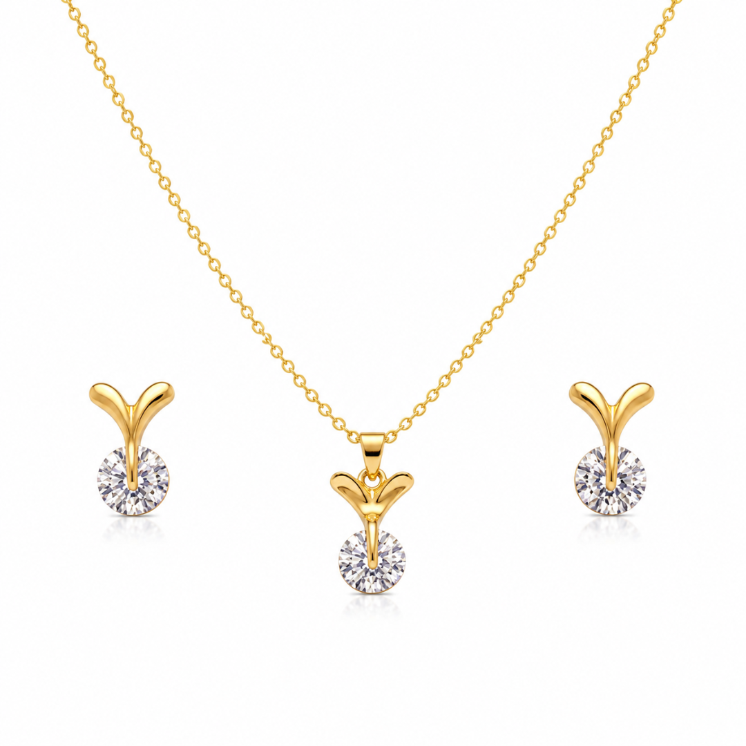 Winged Radiance Pendant Set