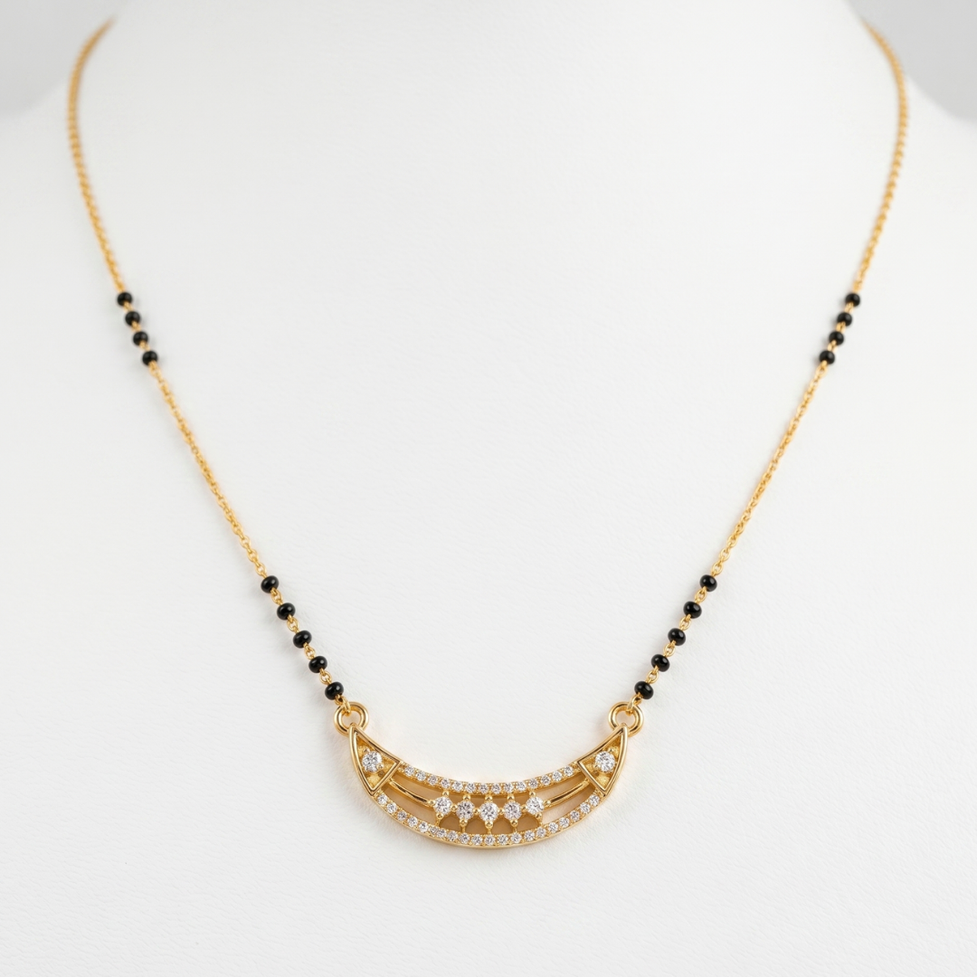 The 'Chandrika' Crescent Mangalsutra