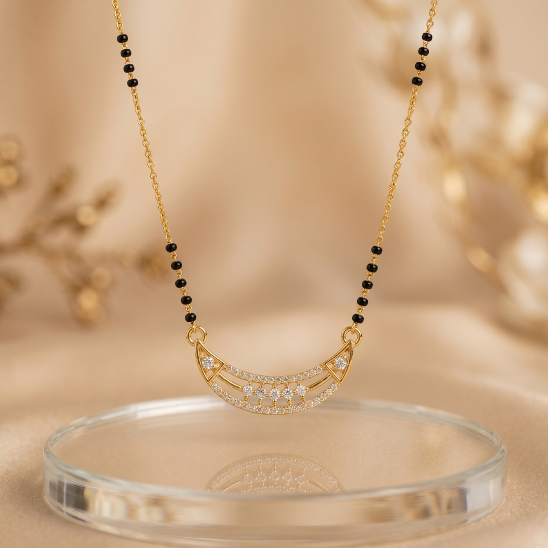 The 'Chandrika' Crescent Mangalsutra