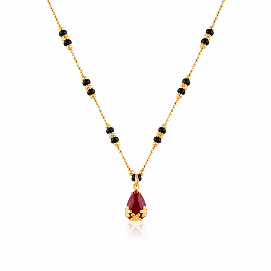 The 'Rhea' Ruby Drop Mangalsutra