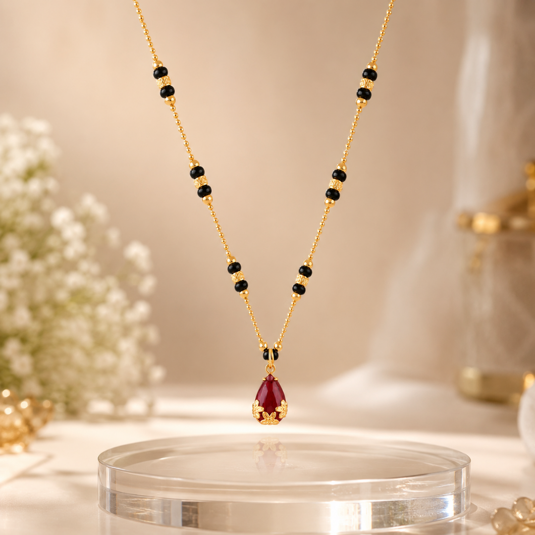 The 'Rhea' Ruby Drop Mangalsutra