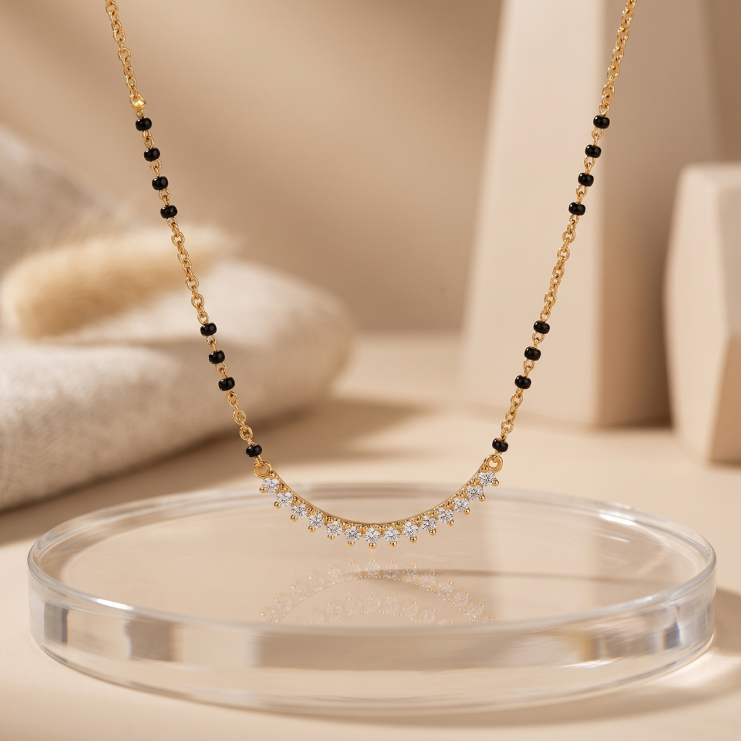 Minimalist Black Bead Daily Wear Mangalsutra