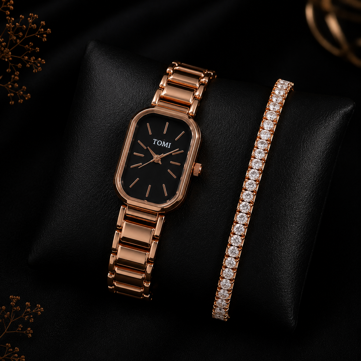 The TEJVIRA Signature Rosegold & Black Essential Duo