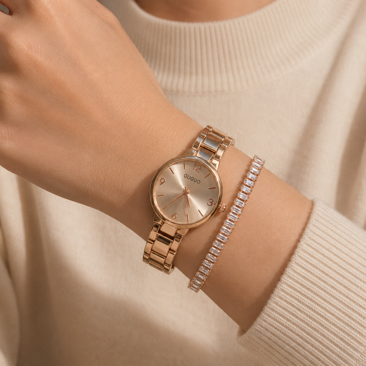 The TEJVIRA Classic Rose Gold Duo