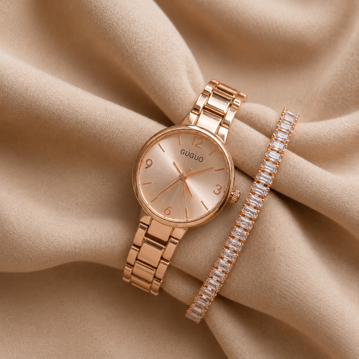 The TEJVIRA Classic Rose Gold Duo