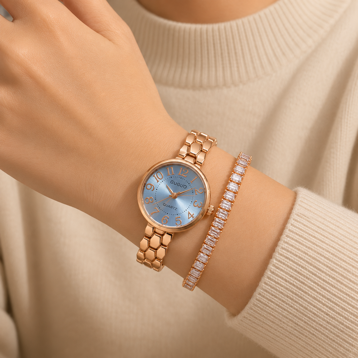The TEJVIRA Ice Blue Dial