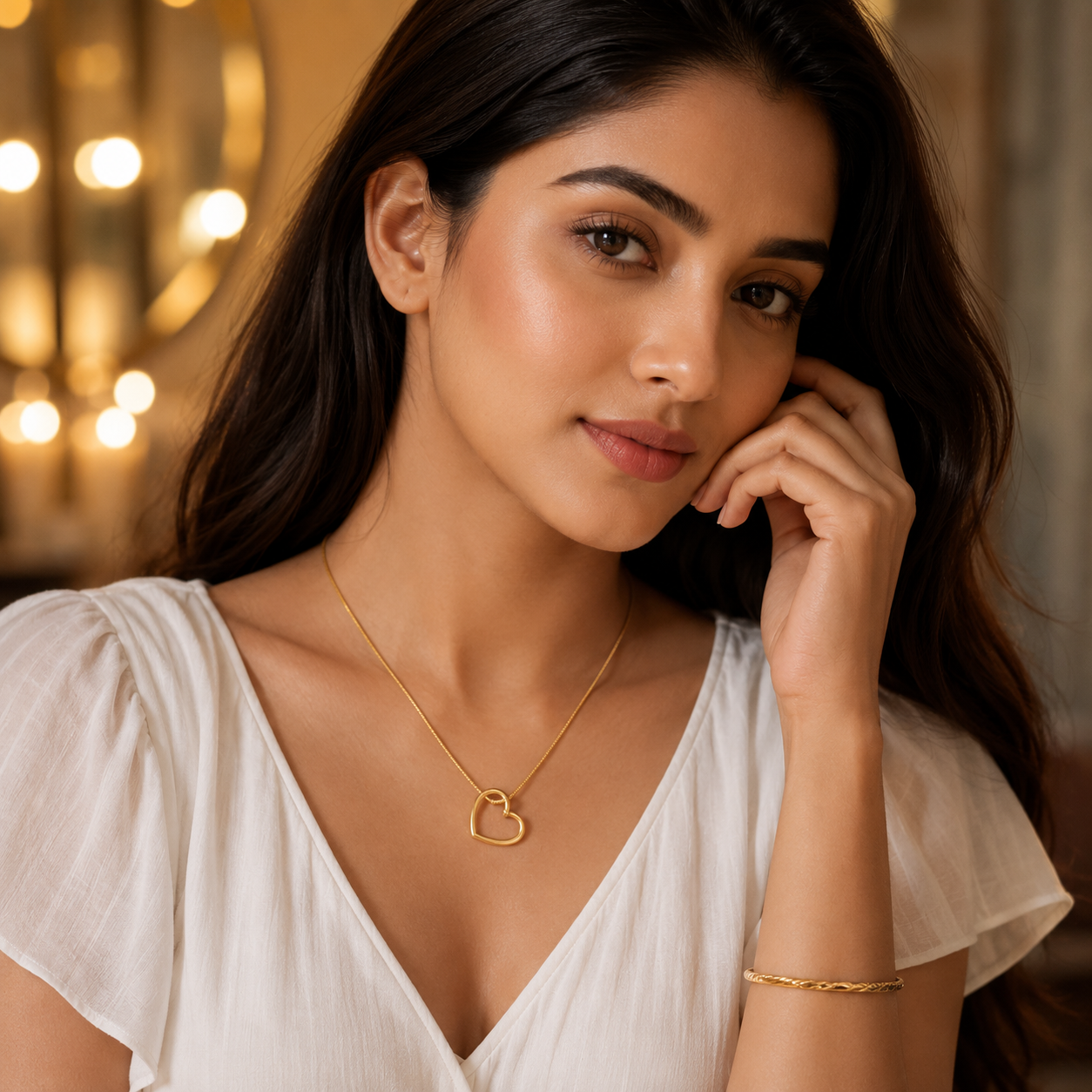 The 'Zara' Interwoven Heart Necklace
