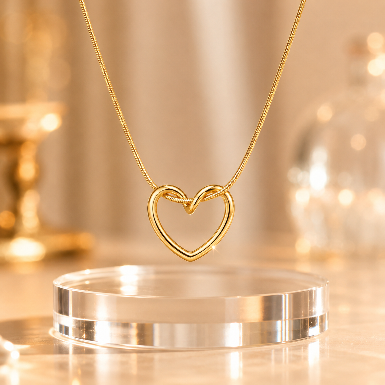 The 'Zara' Interwoven Heart Necklace