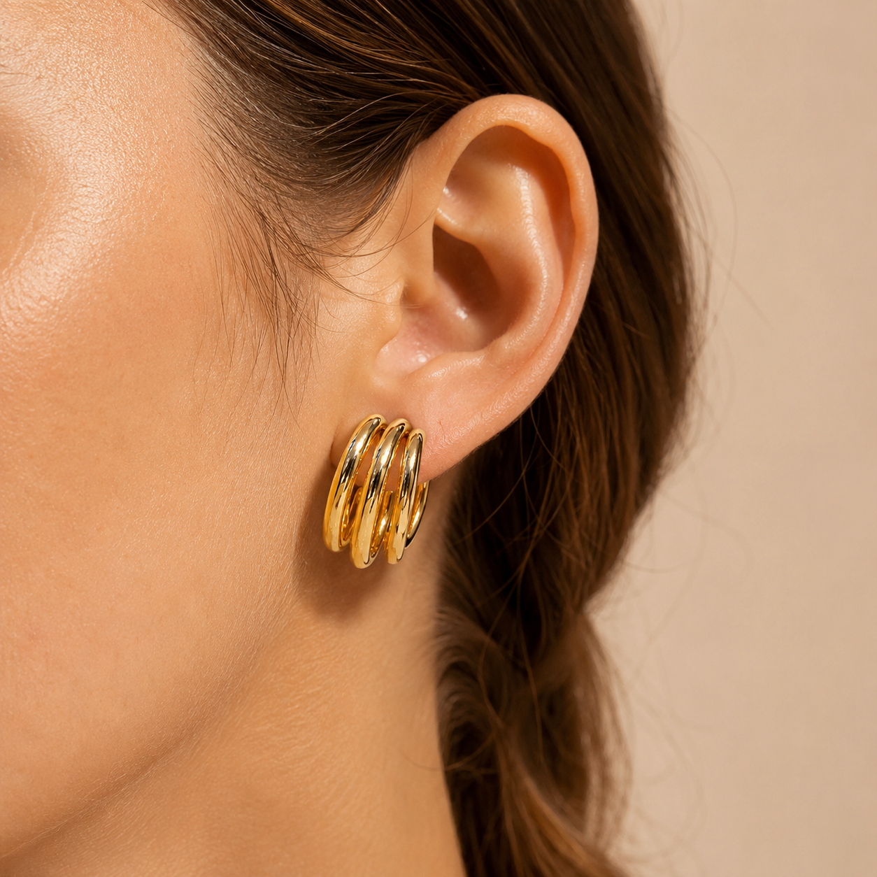 The Golden Era Layered Chunky Hoops