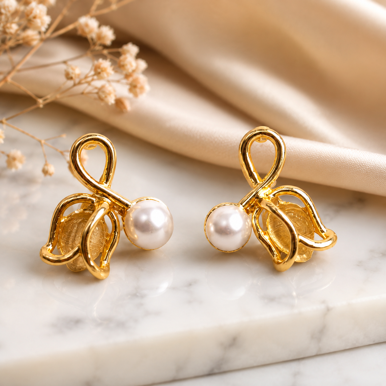 The Korean Abstract Pearl Tulip Drops