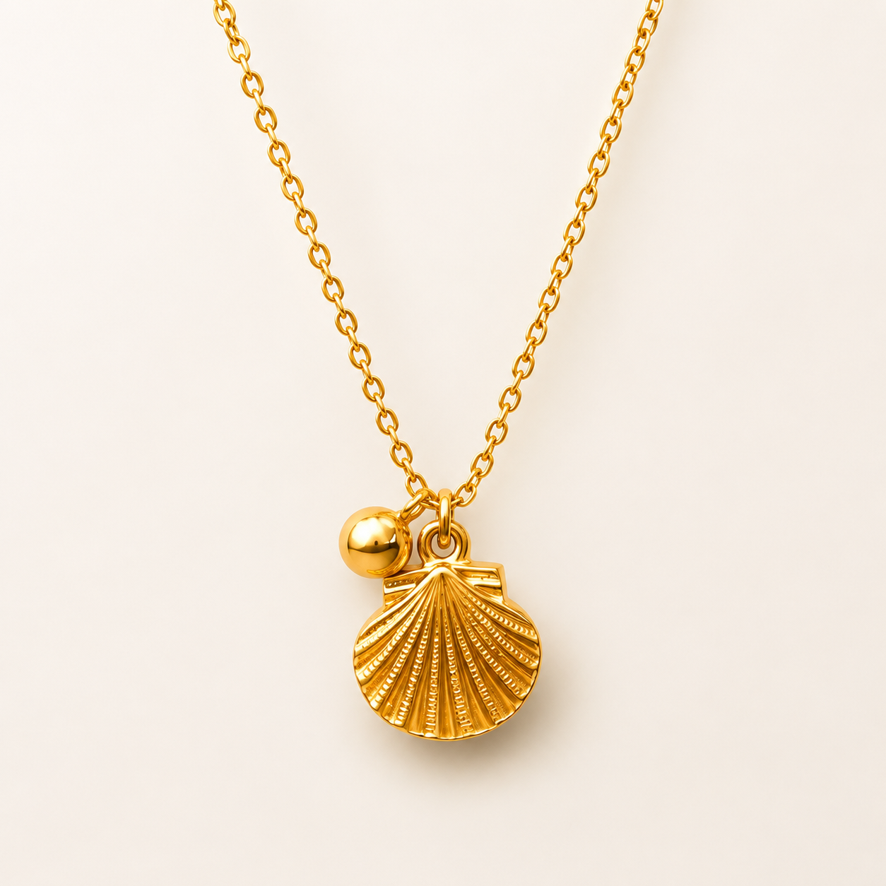 Anti-Tarnish Gold Seashell Chain