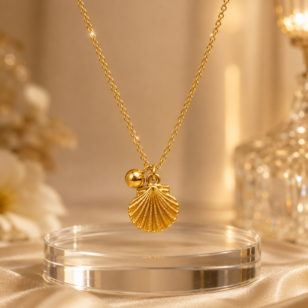 Anti-Tarnish Gold Seashell Chain