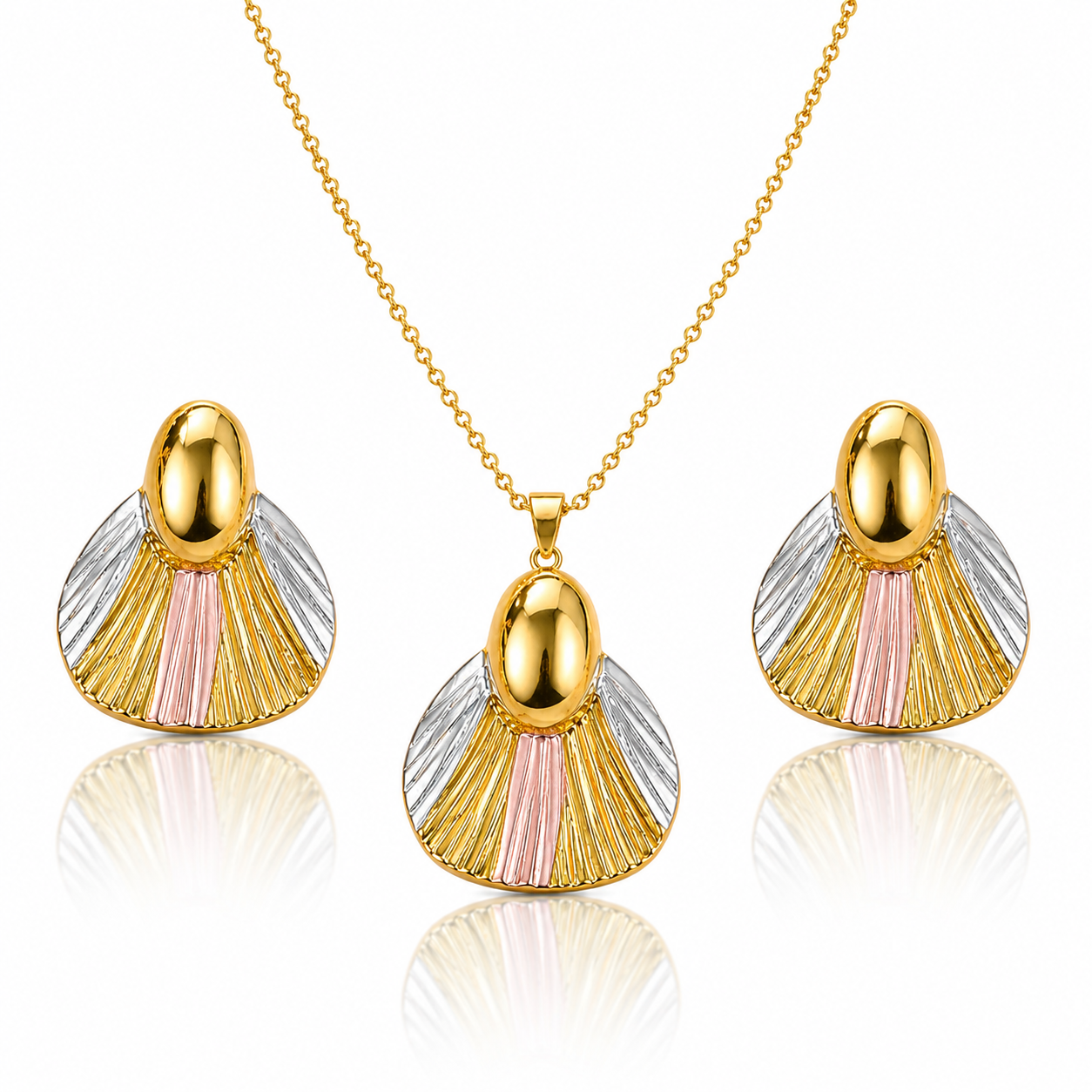 Anti-Tarnish Mixed Metal Jewelry Set