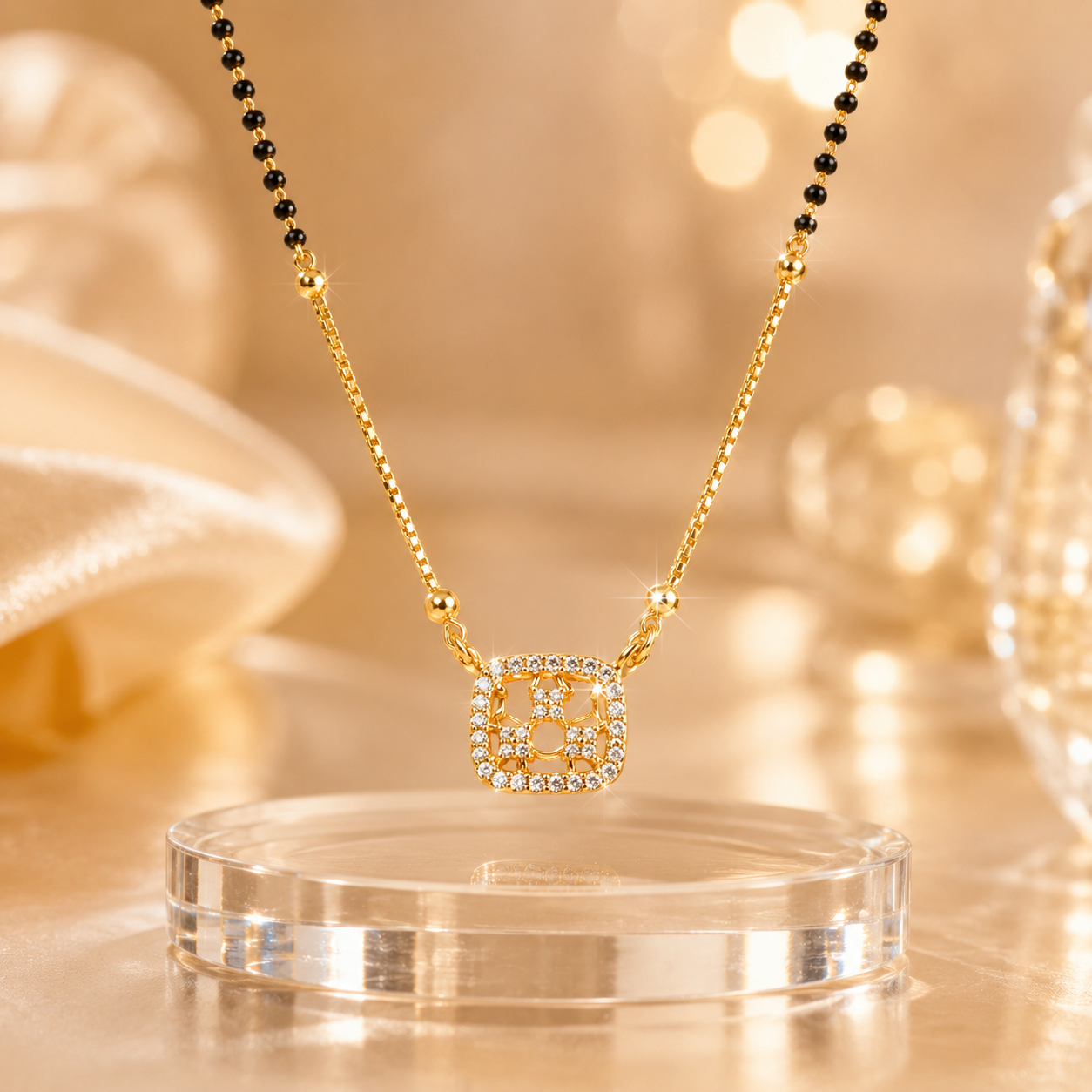 The 'Kiara' Geometric Square Mangalsutra