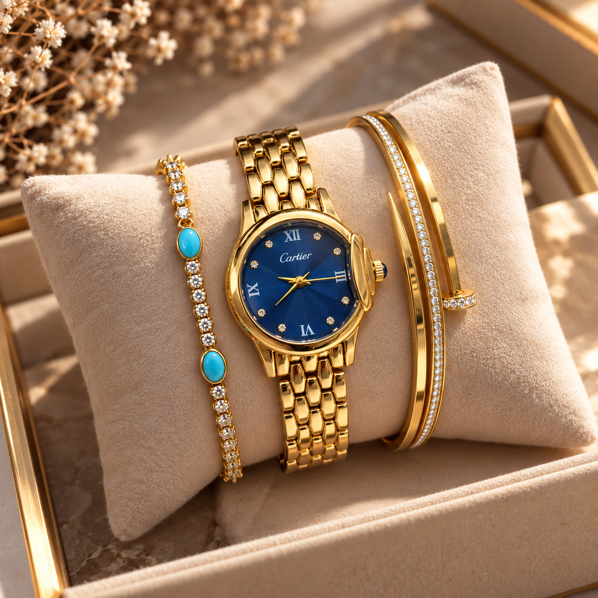 The TEJVIRA Vintage Blue Grace Duo