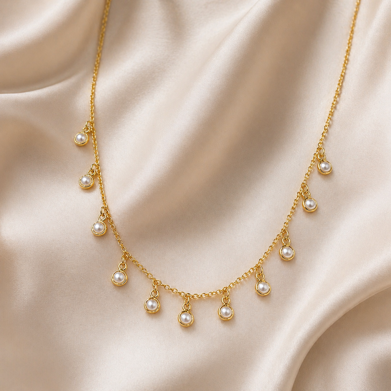 The 'Margot' Pearl Drop Chain