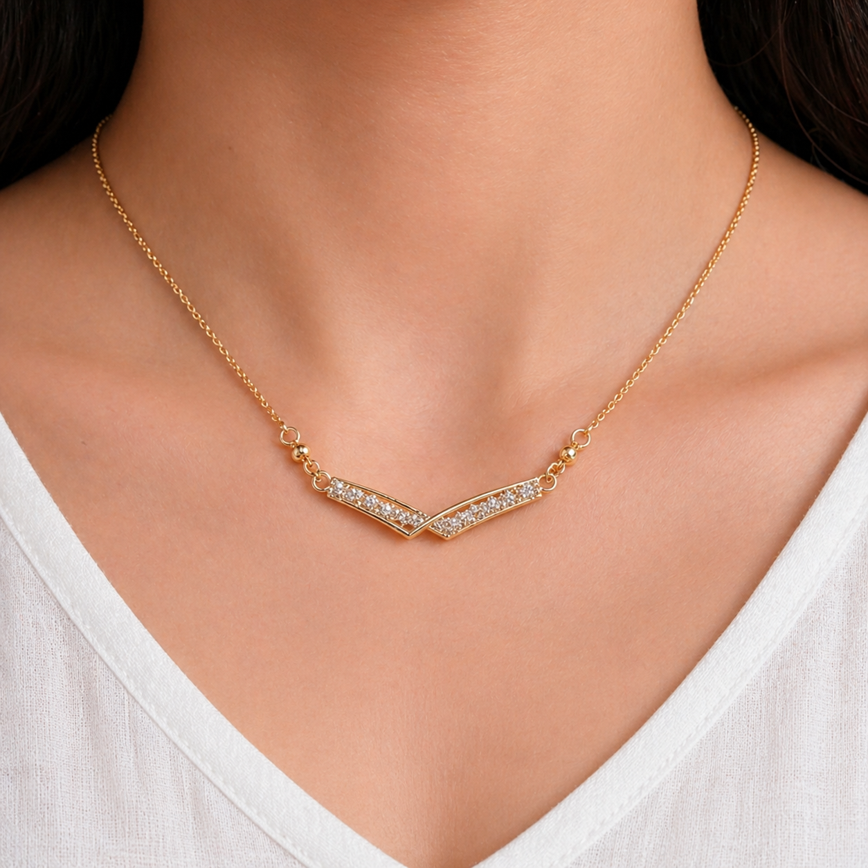 The Crystal Horizon V-Chain