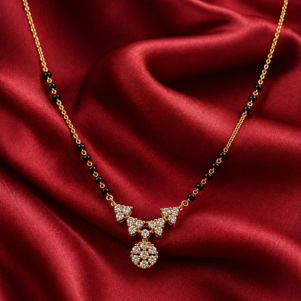 The Starlight Bouquet Crystal Mangalsutra