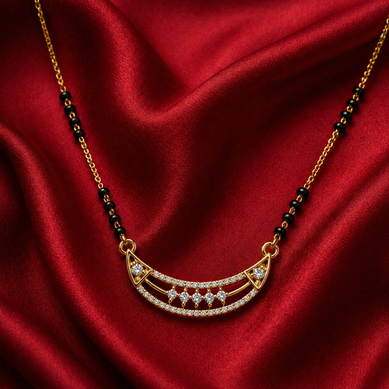 The 'Chandrika' Crescent Mangalsutra
