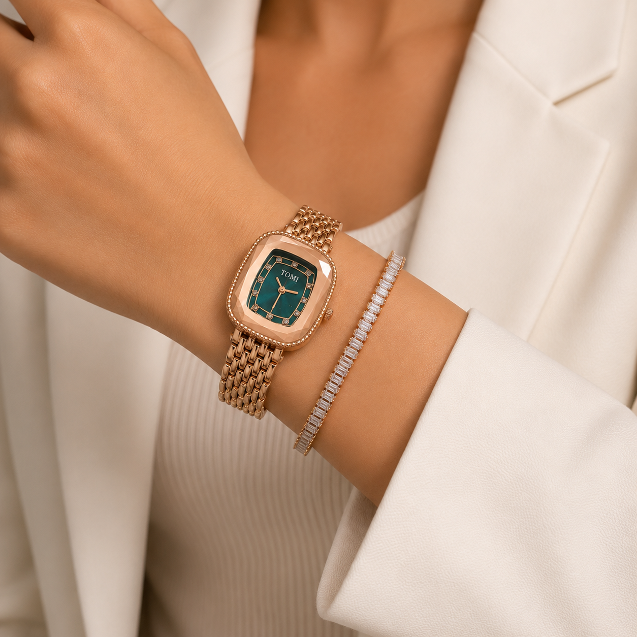 The TEJVIRA Signature Rosegold & Green Essential Duo