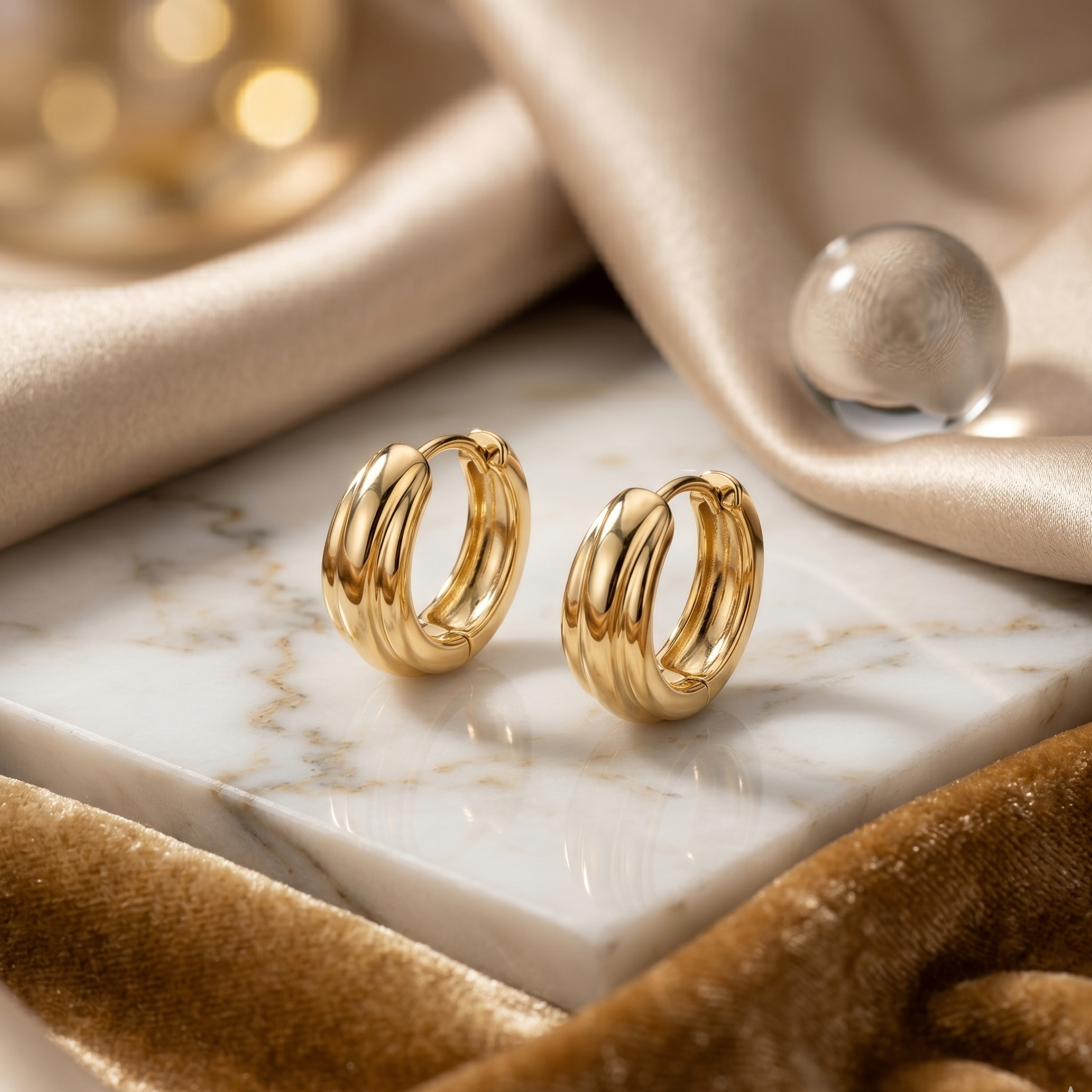 Solid Gold Daily Mini Hoop Earrings