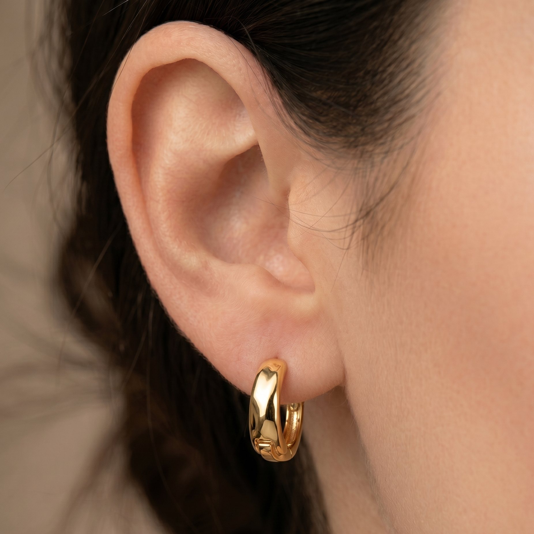 Solid Gold Daily Mini Hoop Earrings