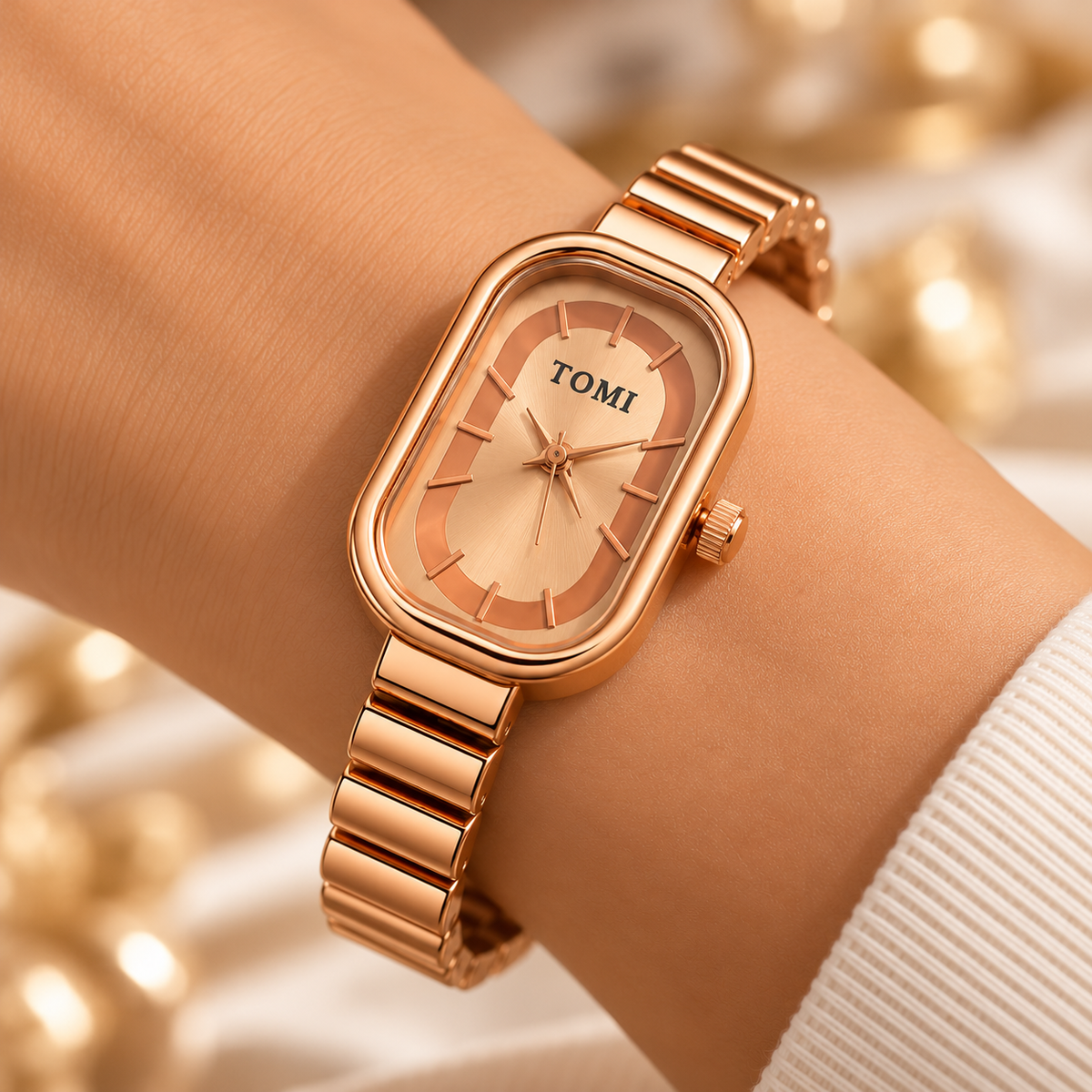 Solara Rose Gold Oval Dial
