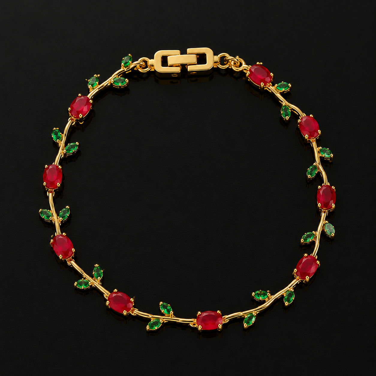 The TEJVIRA Ruby Green Bloom Tulip Duo