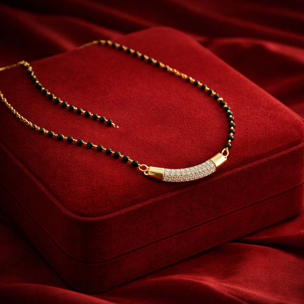 Modern Diamond Tube Mangalsutra